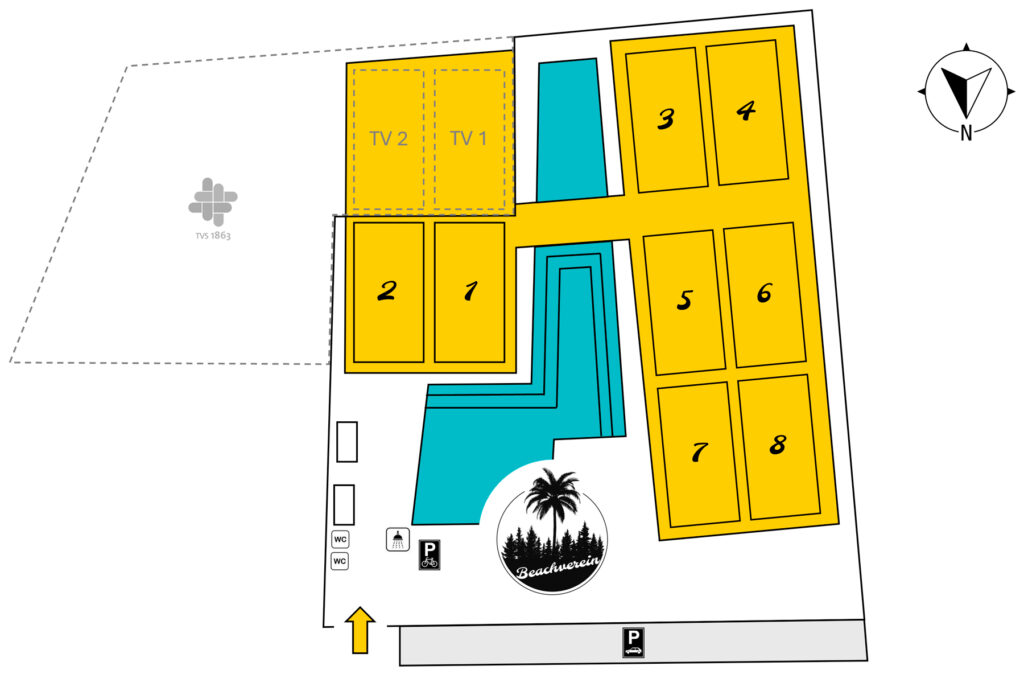 Geländeplan Beachverein Freiburg